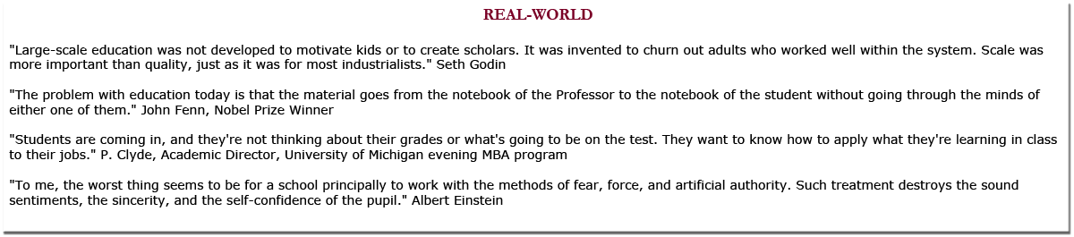 Science Education and the Real World quotes I.